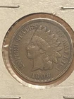 1908 Indian Head Cent Nice Coin "FULL LIBERTY" Diamond 95% Copper