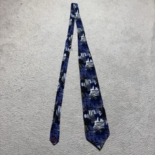 J Garcia Tie Mens Adjustable Geometric Collection Fourteen Vintage 100 Silk