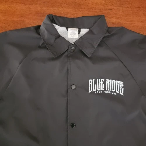 Blue Ridge Rock Festival Windbreaker Men's Large Bear Screaming Coaches Jacket image 5