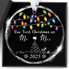 Christmas Ornaments 2025,Our First Christmas Married Ornaments Wedding Gifts for