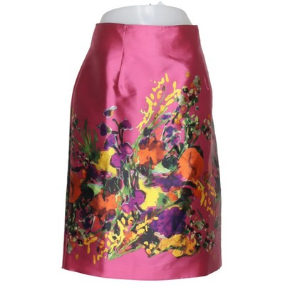 Marianna Deri, Rock, Größe: L, Pink/Mehrfarbig, Acetat/Polyester, Blumen #dcf