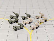 MILITARY HIMARS Missile Launch Trucks (x8) Airport GSE Vehicles 1:400 Scale