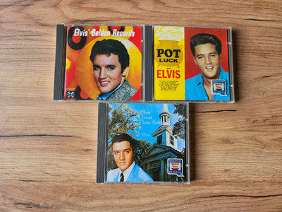 3 x Elvis Presley CDs Golden Records 1/Pot Luck/How Great Thou Art