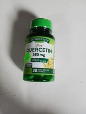 Nature's Truth Ultra Quercetin 585 MG Potent Bioflavonoid 30 Capsules Exp: 02/26