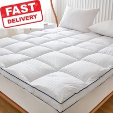 JUSTLET Extra Thick Queen Mattress Topper, Cooling Mattress Pad Cover, 2"