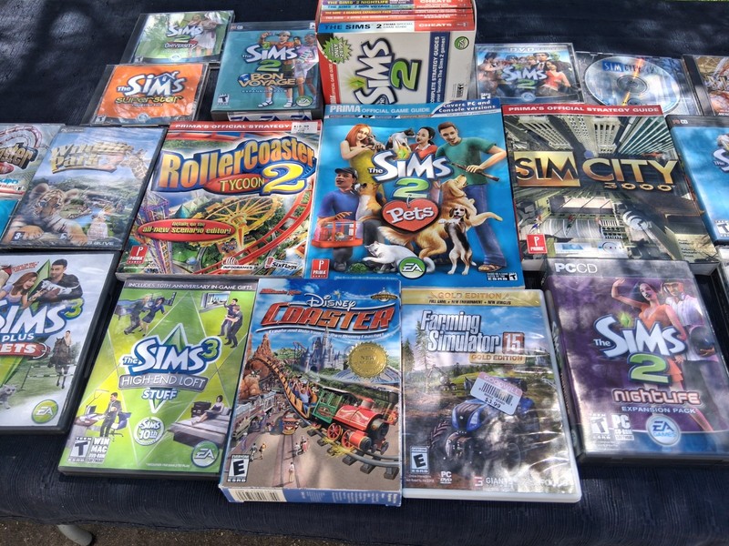 bradygames strategy guides lot and windows disc,the sims