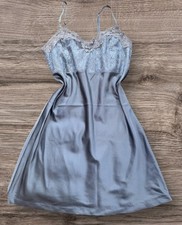 Vintage babydoll mini slip Dress navy blue   Size 38 