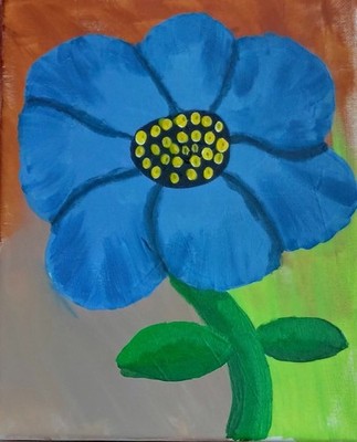 Flower  Power  (8''  x 10''  acrylic painting)