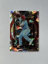 2025 Panini Select - Concourse Yadier Molina #27 Silver Cracked Ice