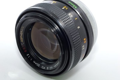Canon FD SSC 55mm f1.2 Aspherical Lens. Box. Hood. Caps. RARE | eBay