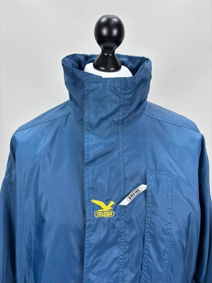 Mens vintage windbreaker jacket Salewa Size M Color Blue Duties Paid (USA) - Image 3 of 4
