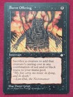 Magic The Gathering ICE AGE BURNT OFFERING black card MTG
