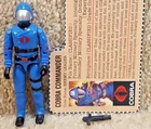 Complete Really Nice Vintage 1983 GI Joe Cobra Commander v1.5 Swivel Filecard