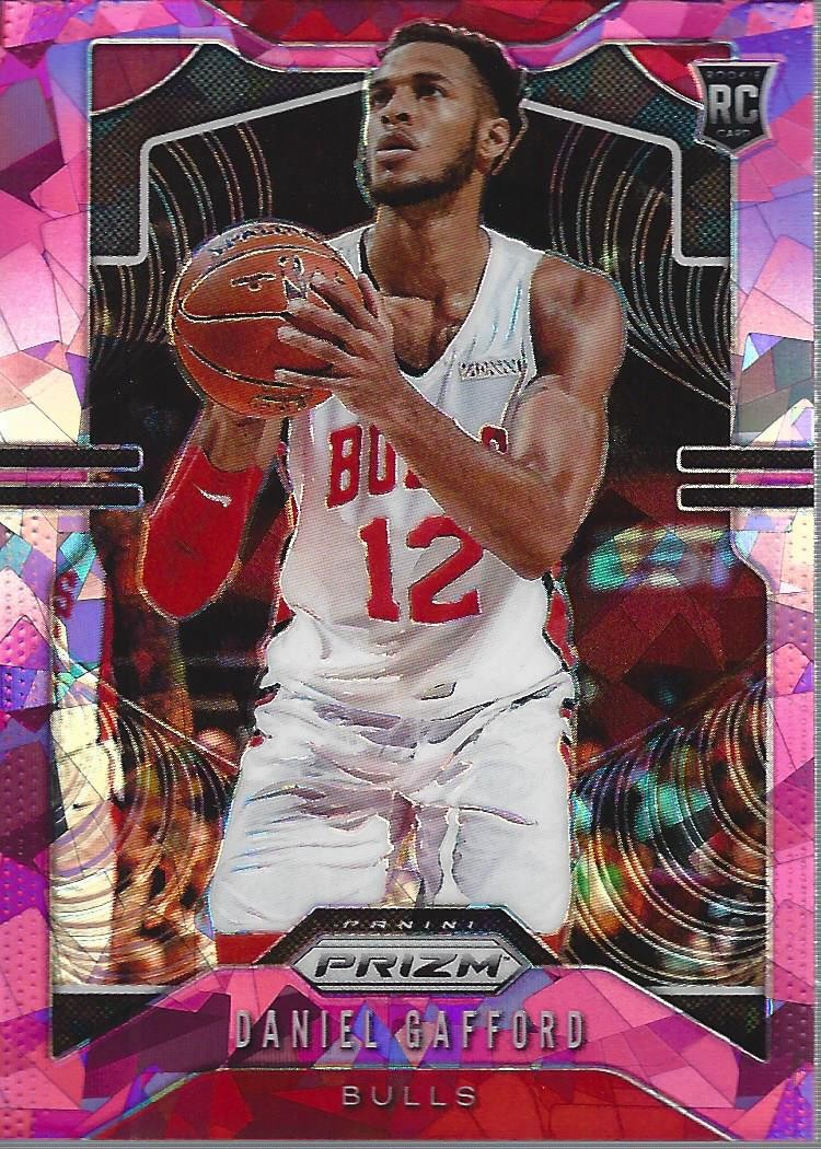 2019-20 Panini Prizm Prizms Pink Ice #294 Daniel Gafford - BSK