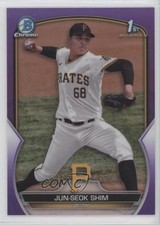 2023 Bowman Chrome Prospects Purple Refractor /250 Jun-Seok Shim #BCP-153 04u9