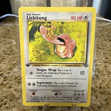 GREAT CONDITION Lickitung 1999 Jungle 1st Edition Pokemon Card 38/64 Hard Case on eBay