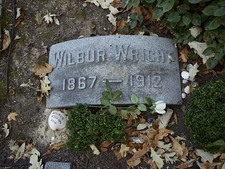 Dayton Ohio Wilbur Wright Gravestone 1867-1912 Woodland Cemetery 2010s