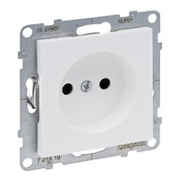 2P Einzelsteckdose Weiß 16A 250V Schraubklemmen Suno 721119