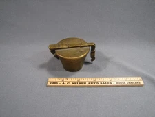 ANTIQUE or Vintage Brass APOTHECARY Graduated Weight Cups - Set 7 Pieces