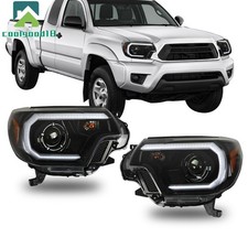 Fit For Toyota Tacoma 2012-2015 Led Strip Bar Projector Headlights Leftright