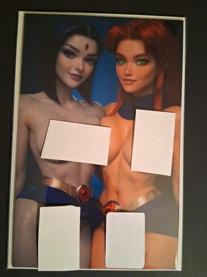 Bangers Cover Gallery #1 ''The Collective'' Raven And Starfire Nude Cover NM 