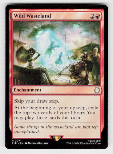 MTG Wild Wasteland Extended Art English PIP | eBay