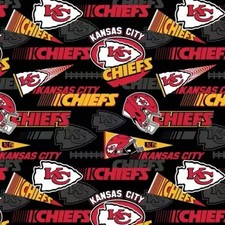 Fabric Traditions NFL 70112 Kansas City Chiefs 44" Wide Cotton Fabric BTY