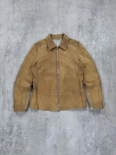 GIMOS leather Jacket Gimo’s Mens Vintage Collared Western Jacket Size 46/S-XS