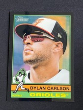 Dylan Carlson 2025 Topps Heritage MLB Black 47/75 #618