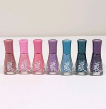 Sally Hansen Insta-Dri Nail Polish Lot of 7 Crystal Collection Fast Dry Bundle