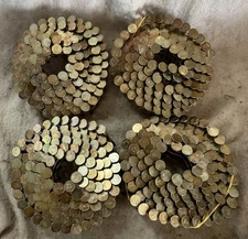 Lot Of 4 - 1-1/4" Coil Roofing Nails 15 Degree Galvanized (120 nails/coil) 480