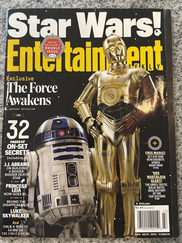 Star Wars Force Awakens Entertainment Weekly Nov 2015 