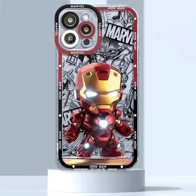 Handy I-Phone Hülle iPhone 14 15 16 Promax Marvel Iron Man Avenger Superheld