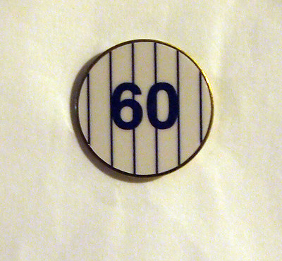 The New York Yankees #60 David Huff Chris Dickerson Laird Baseball Pin NYY  NY 
