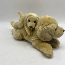 Rare Russ YOMIKO CLASSICS Golden Retriever Plush Puppy Dog Stuffed Mommy & Baby