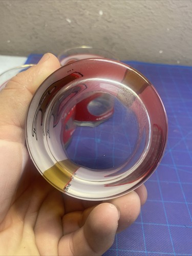 Vintage San Francisco 49ers Gold Rim Peekaboo Glasses. Set Of 3 - Picture 13 of 15