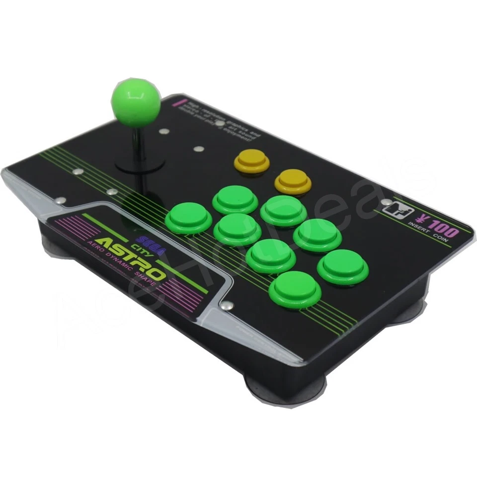 RAC-J500S 10 Buttons Arcade Joystick USB Wired Acrylic SEGA Astro City Panel PC - Image 4 of 4