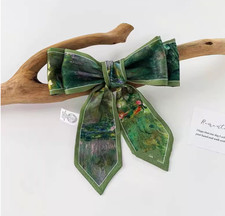 Ladies Multifunction Long Scarf Wrap Tie Bag Handle Hair Wrist Band Satin pastel