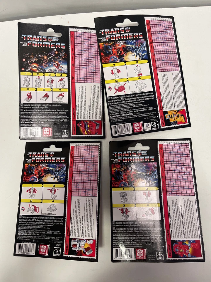 Hasbro Set of 4 Transformers G1 Mini Autobots Reissues with Bumblebee Figure New - Image 4 of 4