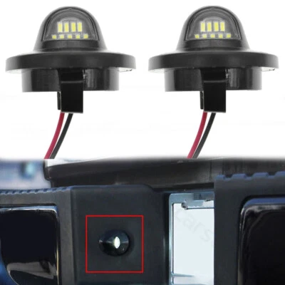 UNBRAND 2PCS LED License Plate Light Assembly Replacement Tag Lamp for F150 F250 F350