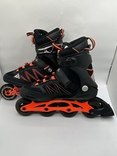 K2 FIT BOA Skates Mens 10.5 Black Orange
