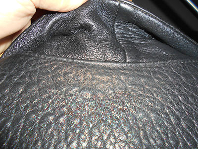 Veste Cuir Femme EXPRESSO - Taille L, Cuir Gros Grain Noir, Occasion TBE