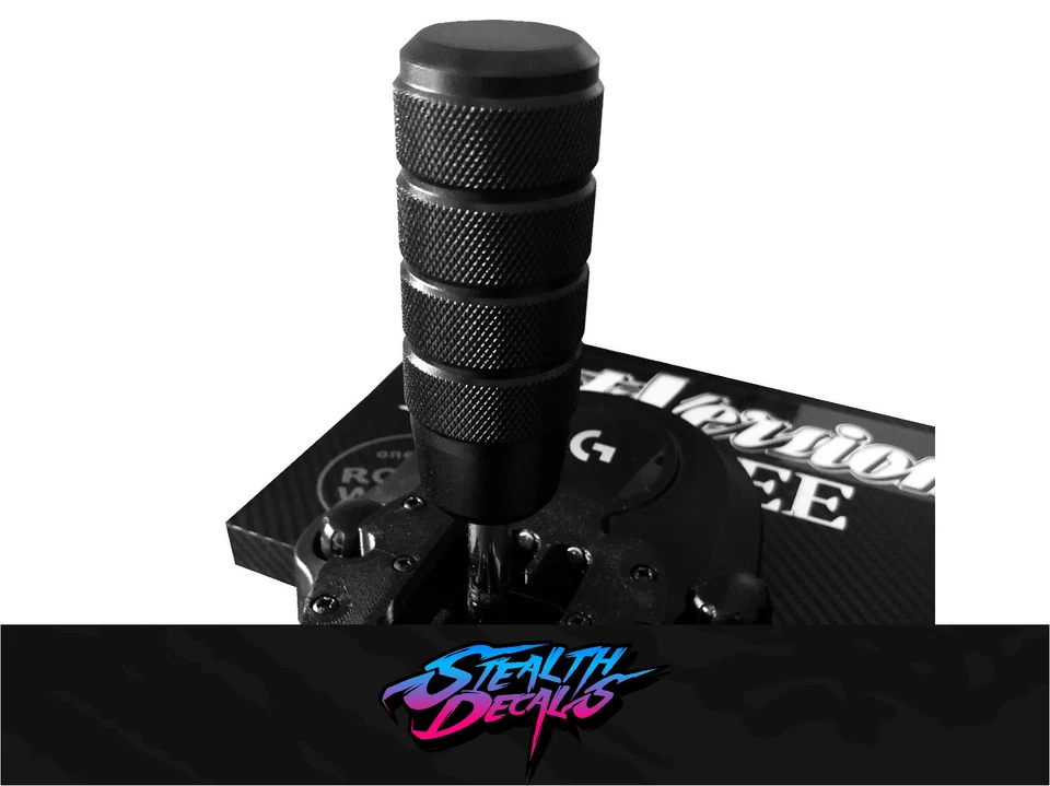 STEALTH DECALS Gear Shifter knob Weighted Black fits Logitech G27/G29/G920/G923 Driving Mod Sim