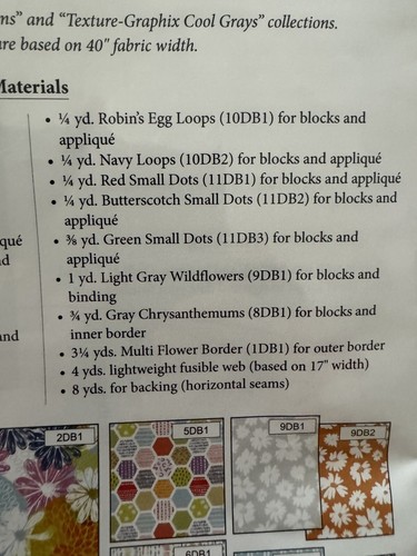 "DOODLE BLOSSOMS" QUILT KIT 82.5 X 103.5 QUILT TOP - Picture 11 of 11