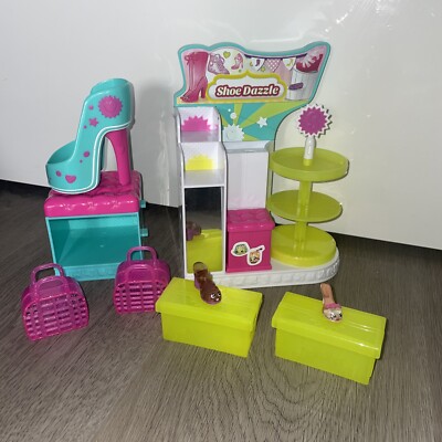 Shopkins SHOE DAZZLE Complete Set / Playset W/ 2 Exclusive Shopkins FASHION