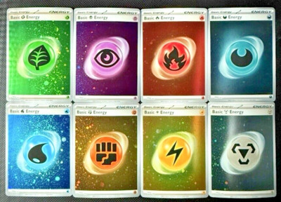  Pokemon TCG - Energy COSMOS HOLO Full Set Of (8) SVE 001-008 (NM) 