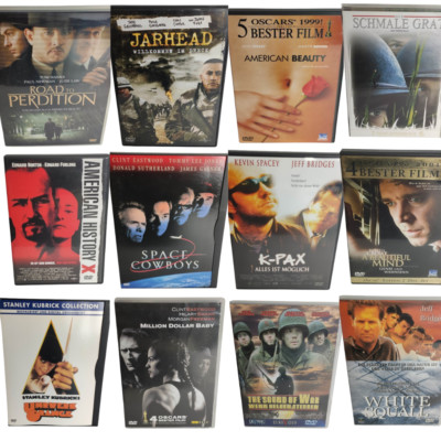      Auswahl an DVD Filmen Drama (u.a. Million Dollar Baby, White Squall)