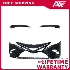 Front Bumper Cover + Trim Kit For 2018-2020 Toyota Camry Hybrid SE SE