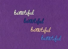 BEAUTIFUL beYOUtiful die cuts scrapbook cards