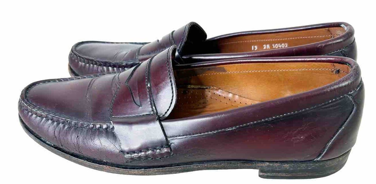 Allen Edmonds Walden Loafers Mens 13 2A Width Oxblood Penny Allen Edmonds Walden Loafers Mens 13 2A Width Oxblood Penny